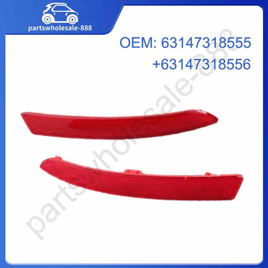 2pcs LHRH Bumper Face Bar Reflector Lemp Fit For 2014 for BMW 5 Series 520d 520i