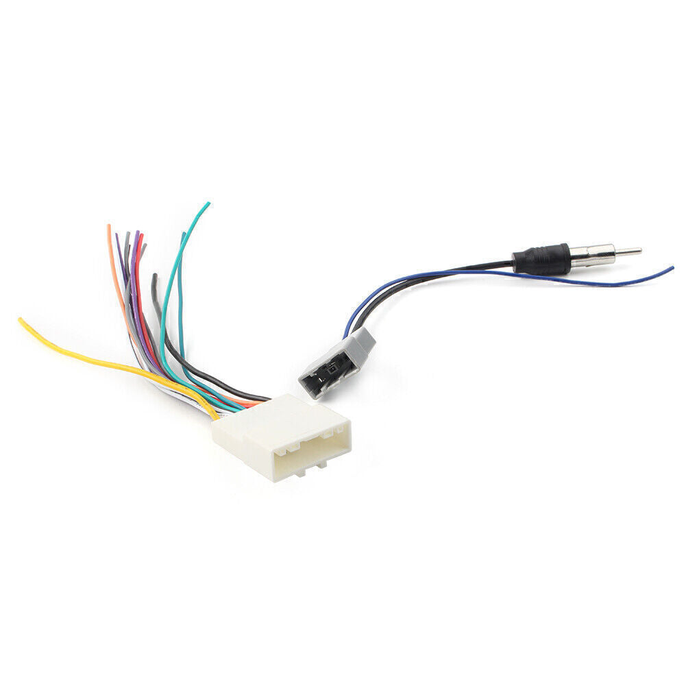 Car Radio Stereo Wiring Harness + Antenna Adapter Combo For 2007-2014 08 for Nissan
