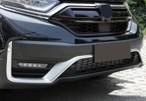 4x for Honda CR-V CRV 2020-2022 ABS Chrome Front Bumper Grille Lower Frame Trim