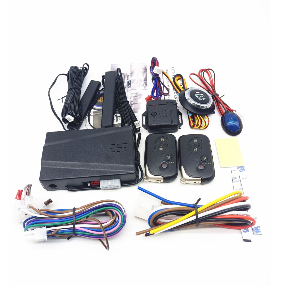 12V Car for SUV Engine Start Push Button Keyless Entry Starter Security Alarm System