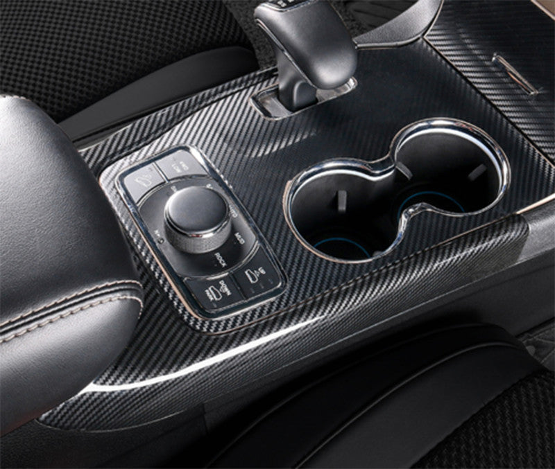 Carbon Fiber Inner Gear Shift Frame Cover Trim for Jeep Grand Cherokee 2014-2020