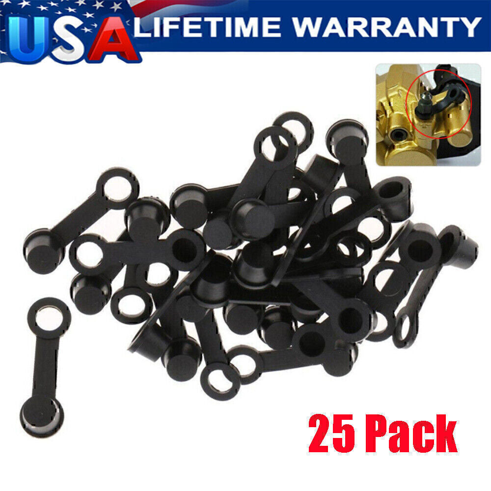 (25 Pack) Brake Bleeder Screw Caps Grease Zerk Fitting Cap Rubber Dust Cover Kit