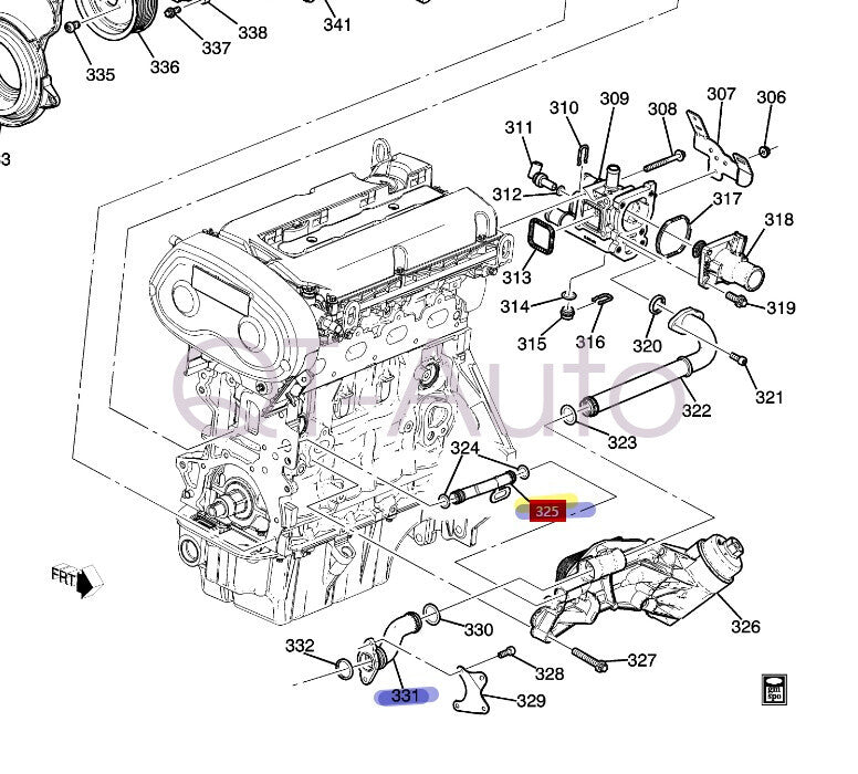 55353330  55353327 oil coolant hoses are suitable for 2009-2010 for Pontiac 1.6 G3 Wave