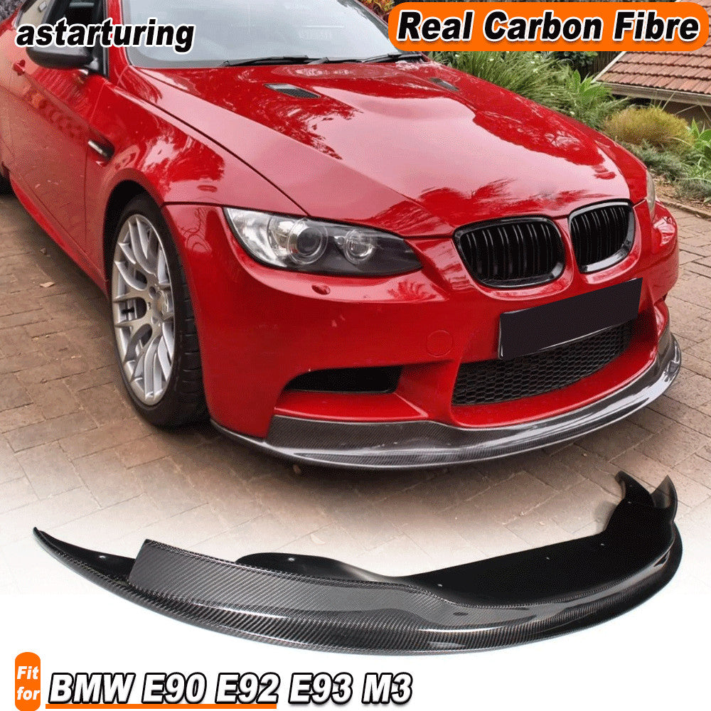 for BMW E90 E92 E93 M3 05-11 REAL Carbon Front Bumper Chin Lip Spoiler Splitter