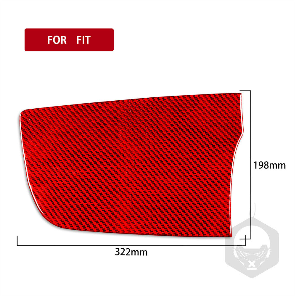 for Honda Fit 2020+ RHD Center Console for Co -pilot Dashboard Panel Cover Red Carbon