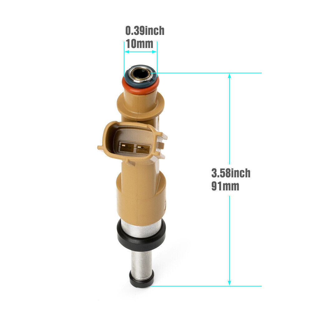 4PCS for Toyota for Corolla 2009-15 1.8L 2ZR-FE Matrix 23250-0T020 Fuel Injector New