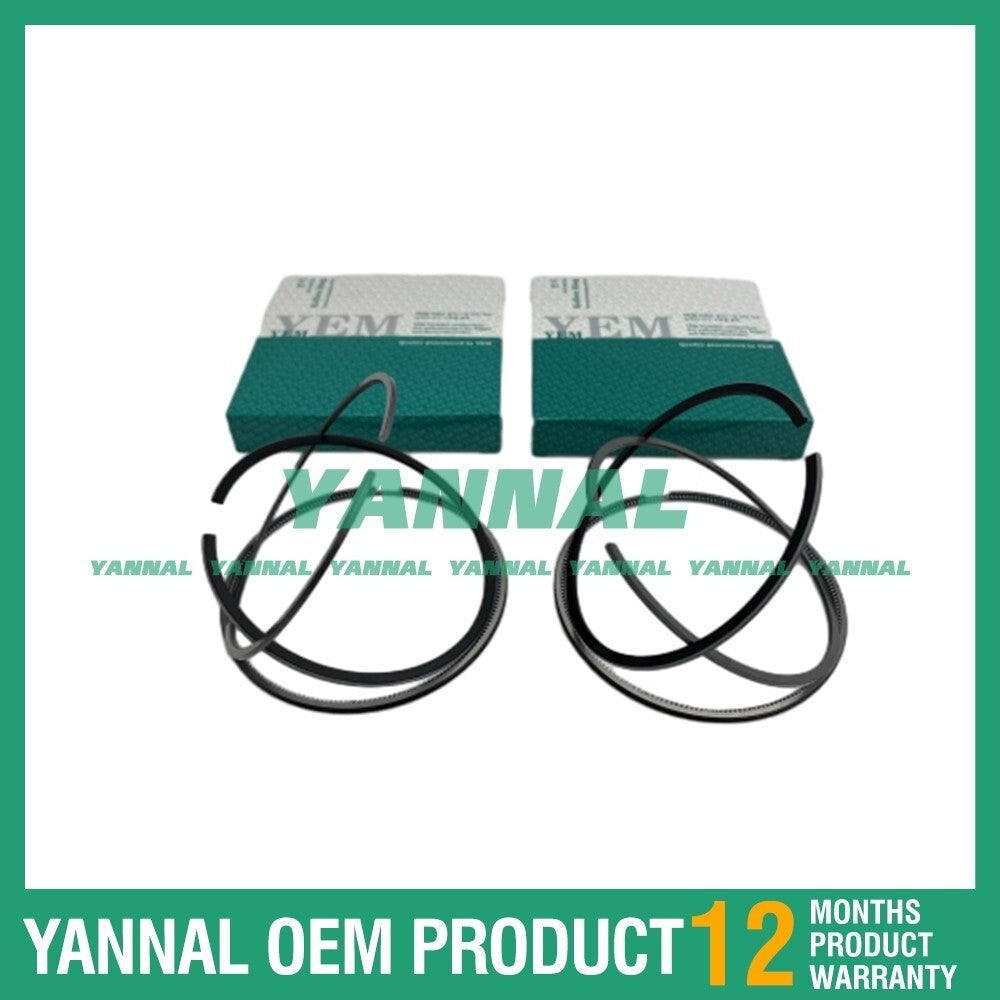 2 new Z482 Piston Ring Sets (STD) for Kubota MB 048 Excavators