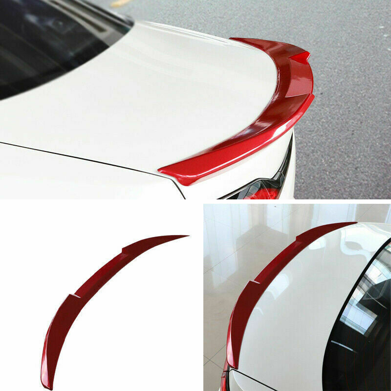 for Toyota for Corolla Sedan 2019-23 Gloss Red ABS Rear Trunk Spoiler Lip Tail Wing