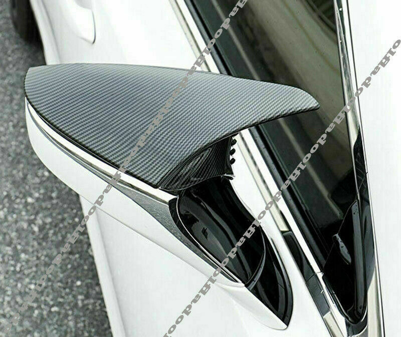 for Lexus for ES LS LC UX RC 2019-22 Carbon Fiber Ox Horn Rearview Mirror Cover Trim
