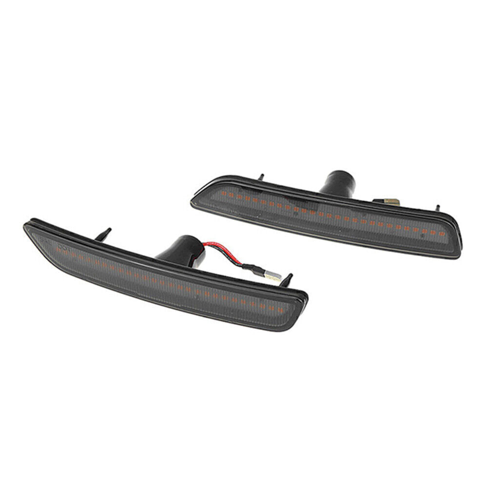 for Ford for Mustang 2010-2014 2013 2012 2011 Black 2x LED Front Side Marker Lights
