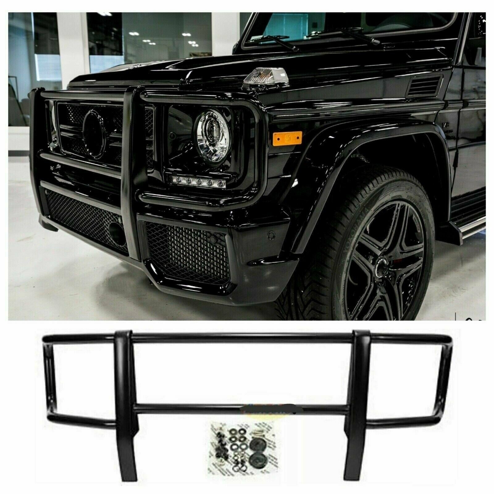 Aftermarket Black AMG Style Front Bumper Grille Brush Guard For G63 G500 G-Wagon