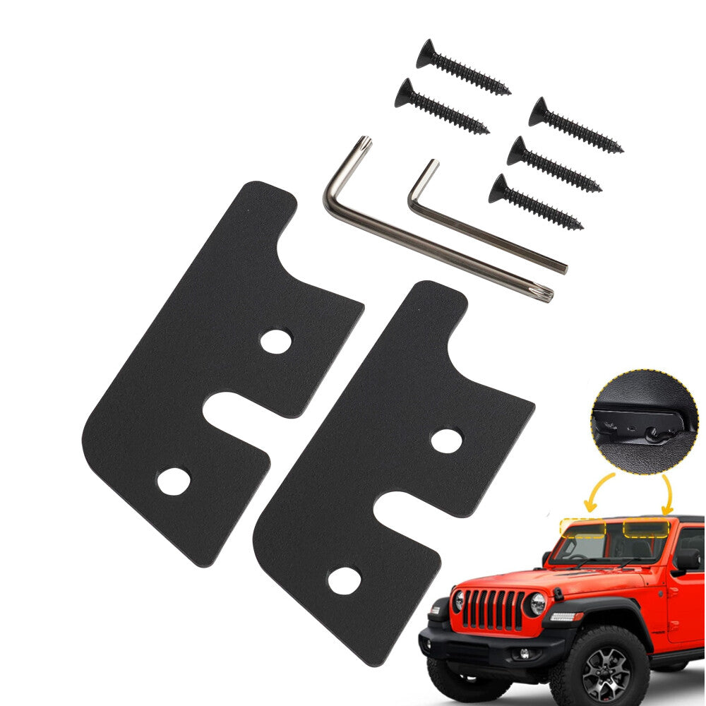 2PCS Sun Visor Repair Kit Full Coverage Sun Visor Clip for Jeep for Wrangler 2018-23