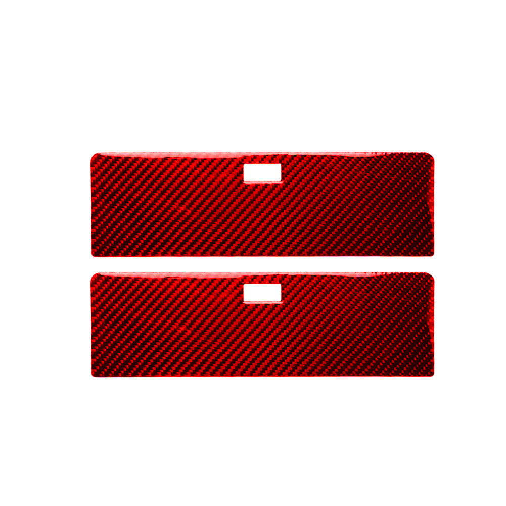 Red Rear Storage Box Panel Trim Cover Carbon Fiber for Nissan 350Z 2006-2009