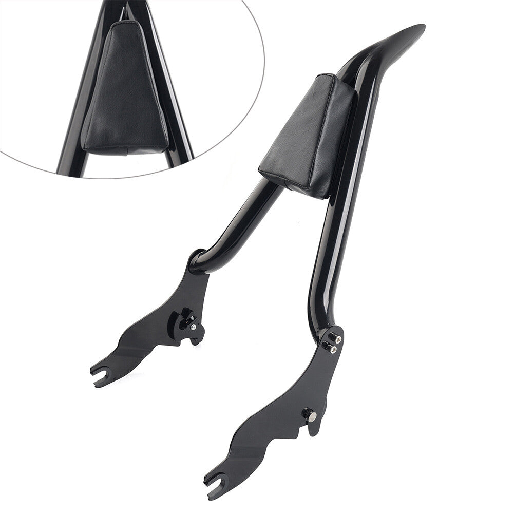 Detachable Passenger Backrest Rear Sissy Bar w/Cushion for Harley Touring 09-23