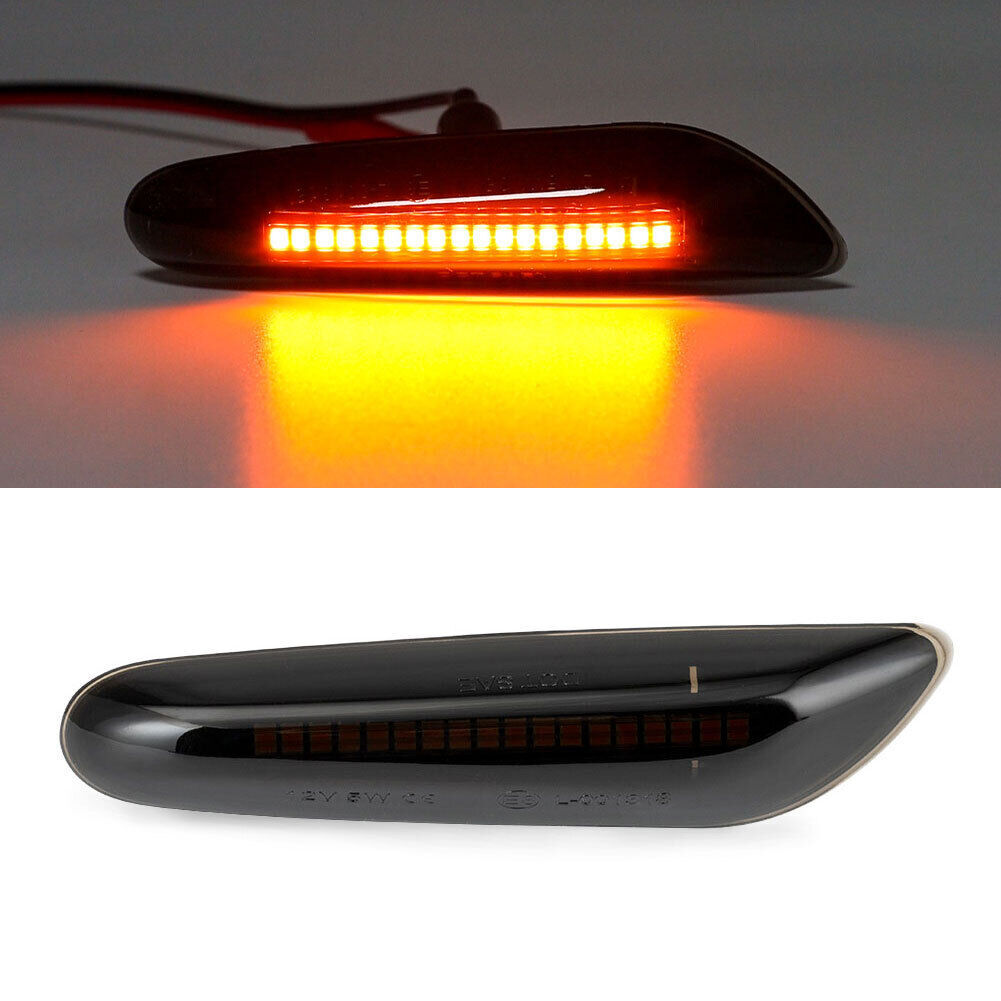 2-Piece Mudguard Side Turn Signal Light Set for BMW E88, E90, E92, E91 - new