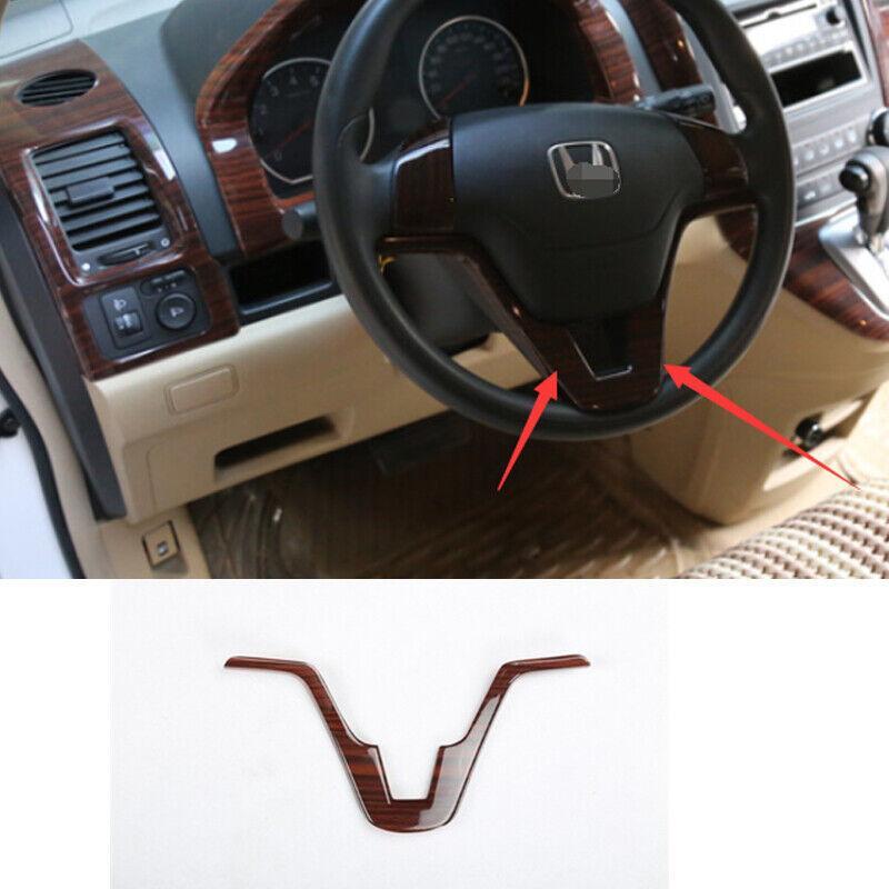 Refit Wood Grain Inner Steering Wheel Strip Cover Trim for HONDA CR-V 2007-2011
