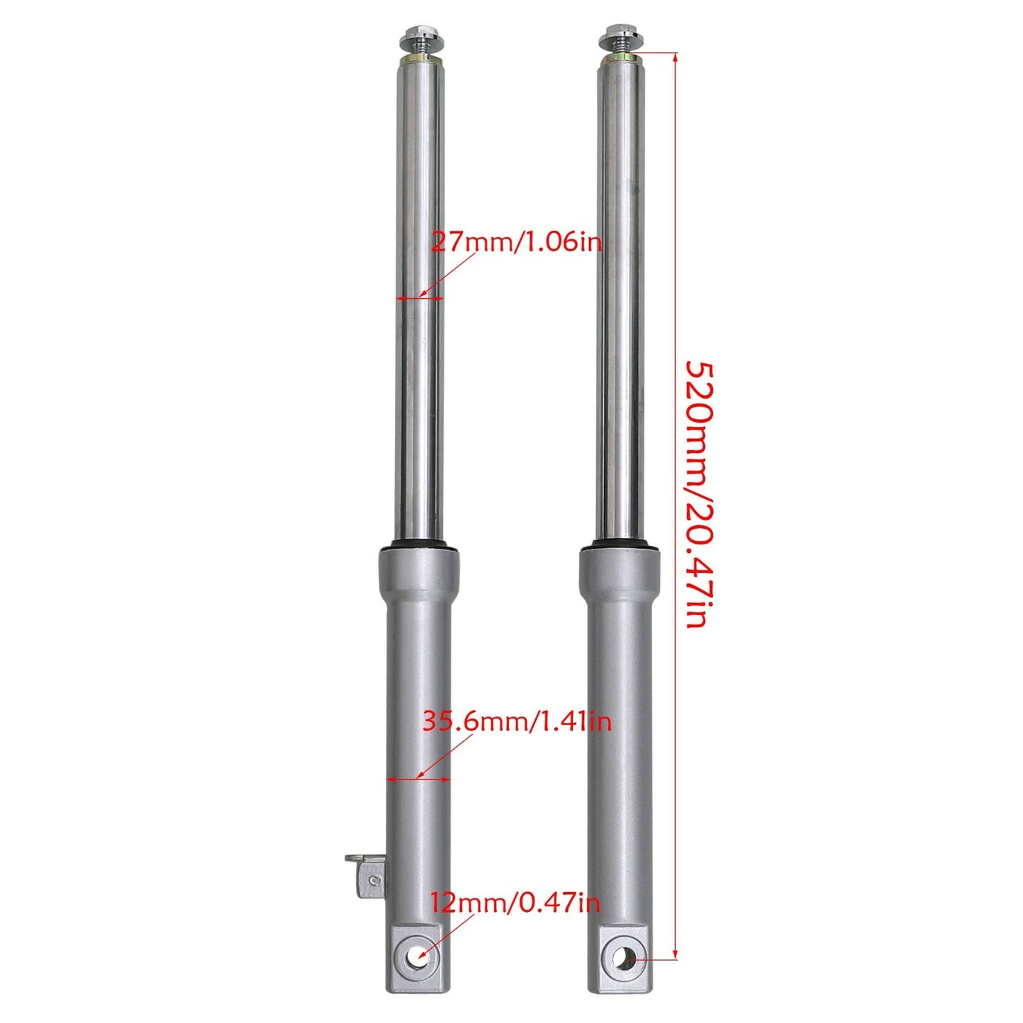 520mm Front Forks Shock Triple Tree Clamp for Mini Trail PIT Dirt Bike CRF50 TTR50