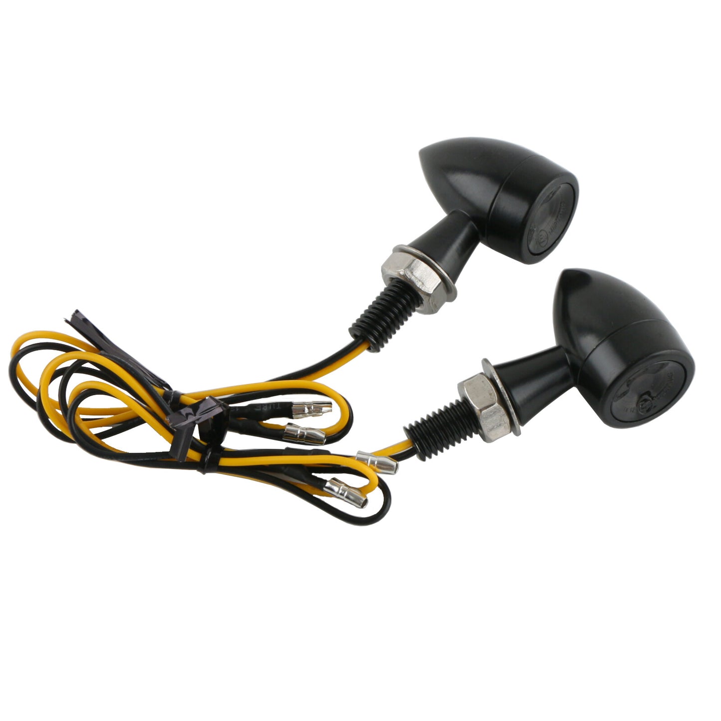 2 Smoked Motorcycle for Mini Turn Signal Lights Flashing for Harley Bobber Cafe Racer