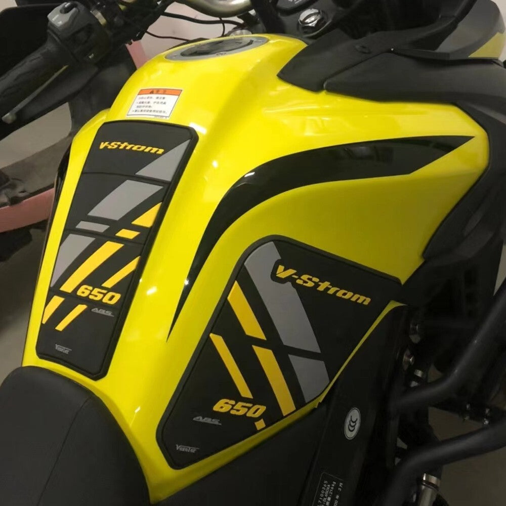 for Suzuki V-STROM Vstrom DL 650XT Side Fuel Tank Stickers Waterproof Pad Rubber