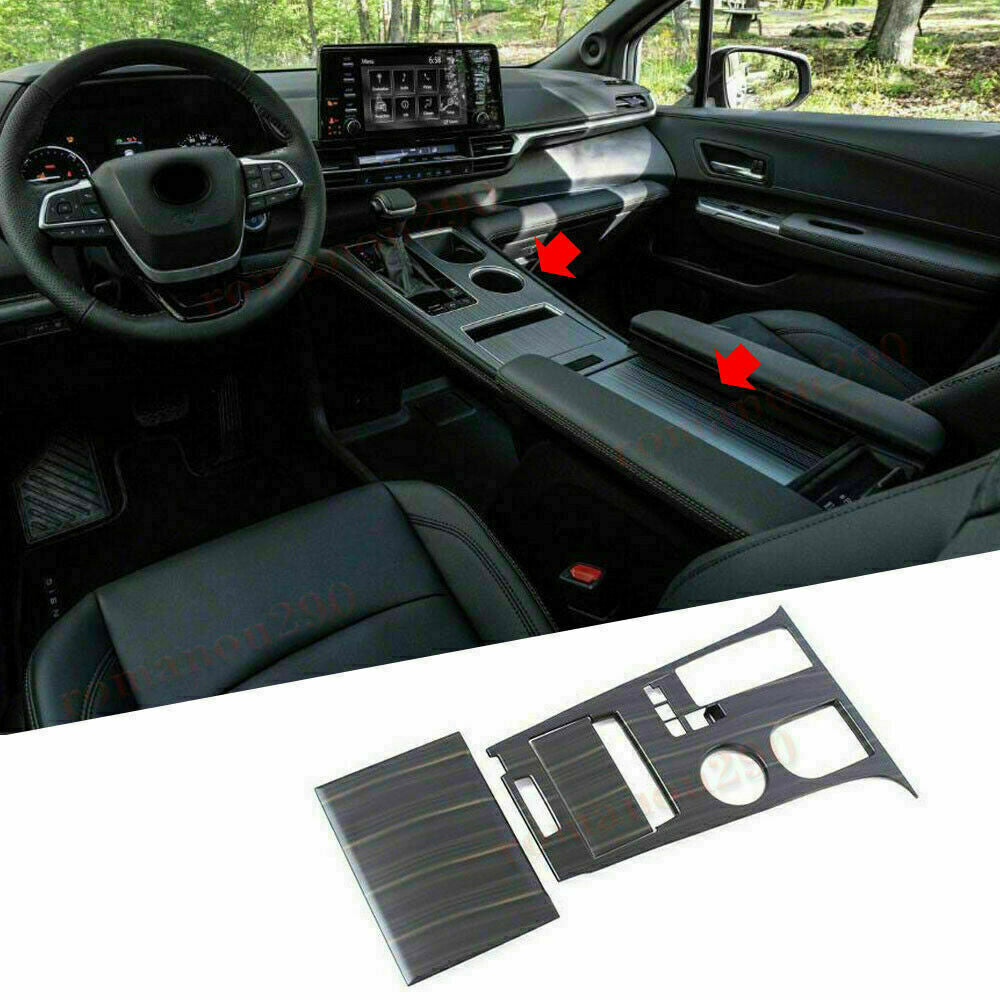 for Toyota for Sienna 2021-2023 Wood grain Car Inner Gear Shift Box Panel Cover Trim