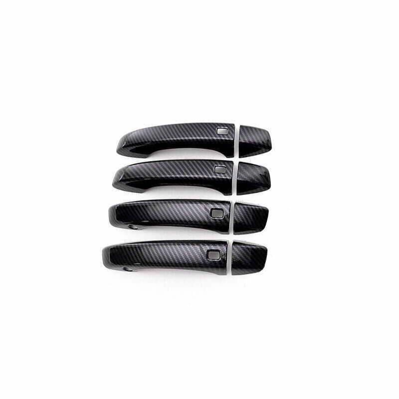 Fit for Audi Q7 2016-19 ABS Carbon Fiber OutsideDoorHandleMolding CoverTrim