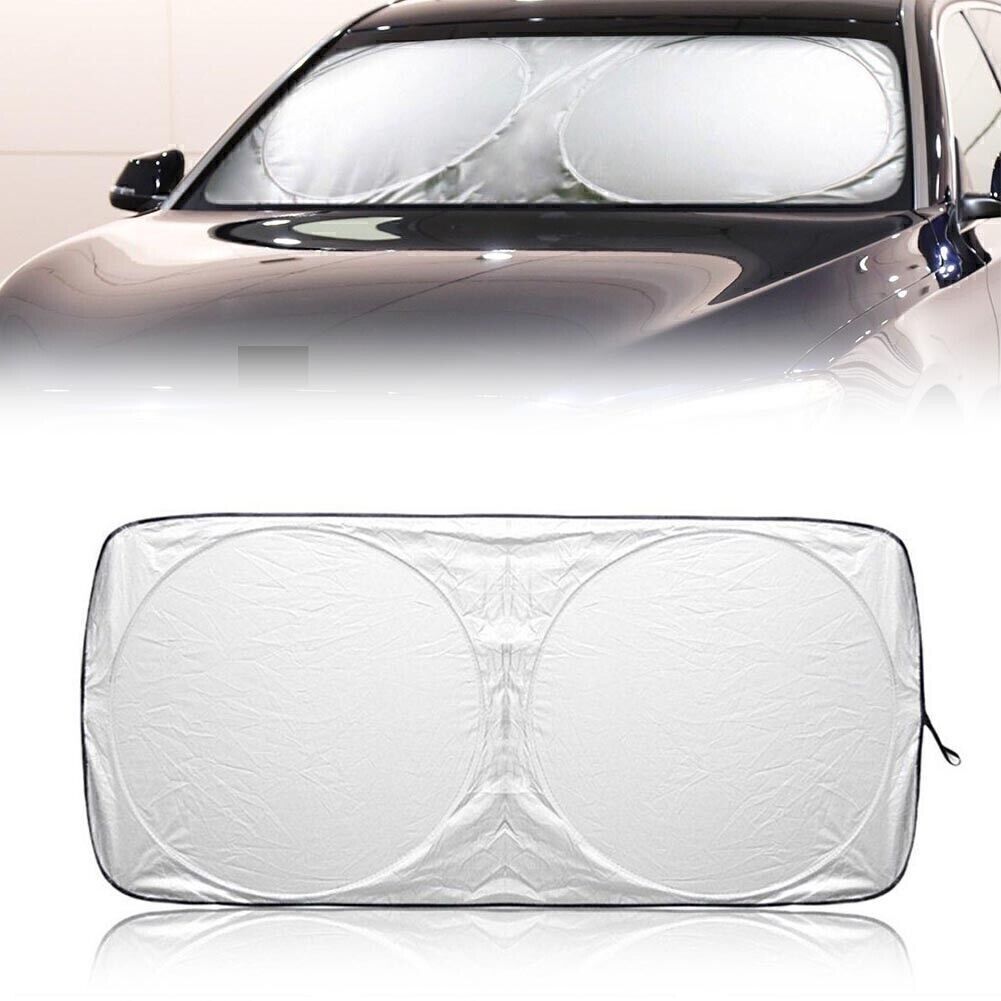 1.60.86m Front Window Car Sun Shade Visor Folding Block Cover Windshield Auto
