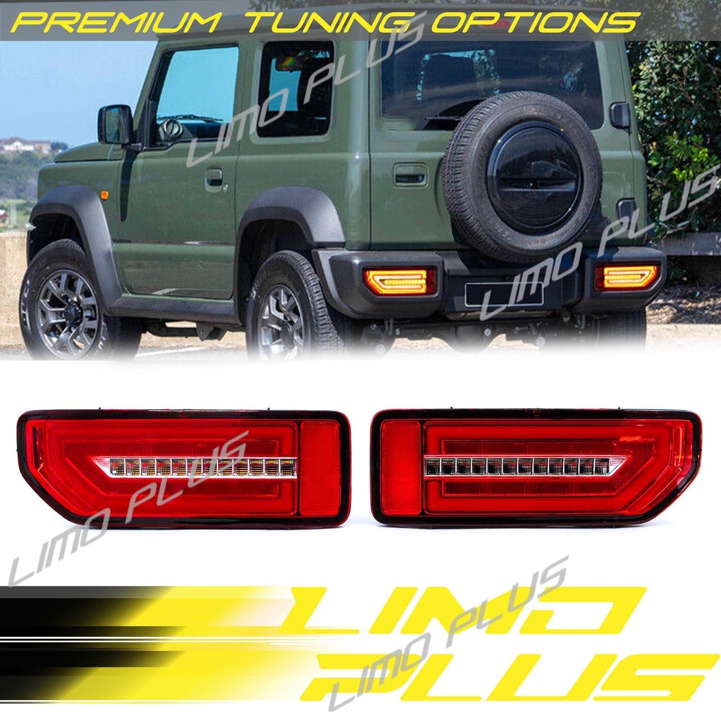 LED taillights are suitable for 19-23 for Suzuki for Jimny rear lights, brake lights, and turn signals.