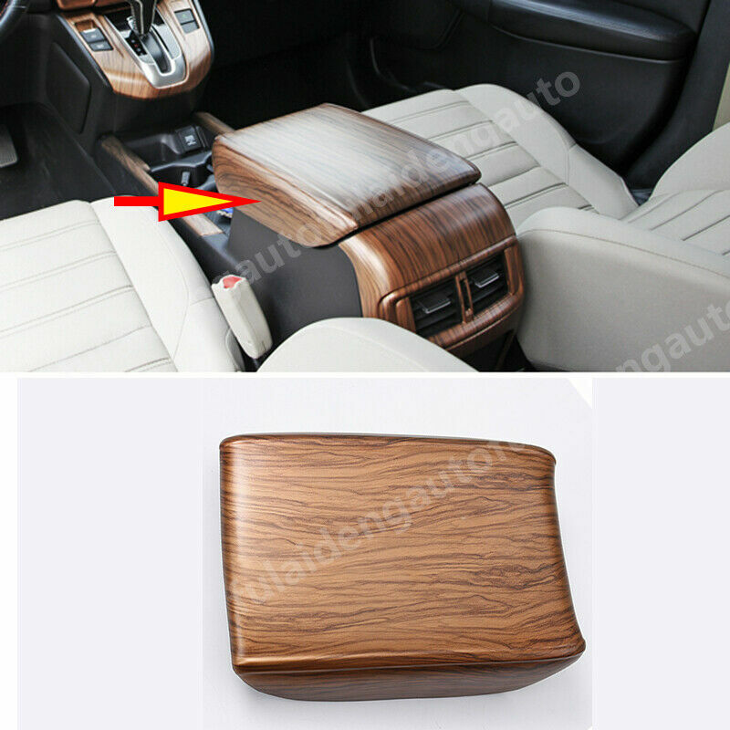 for Honda CR-V 2017-2022 Peach Wood Center Console Armrest Box Panel Cover Trim