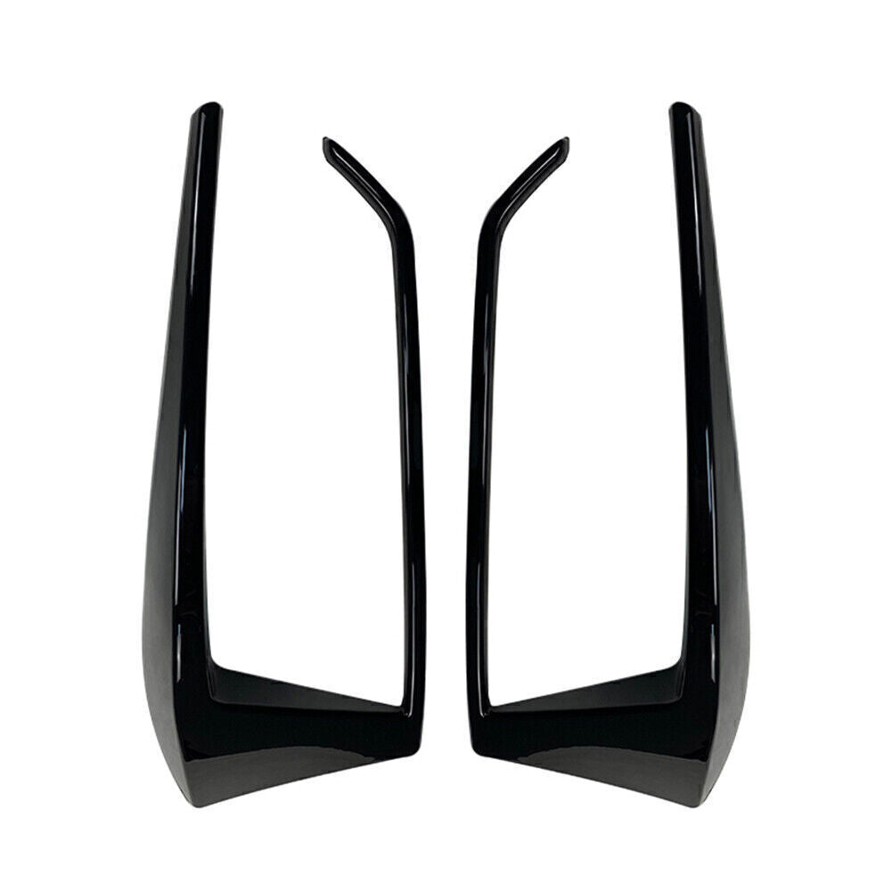Rear Bumper Spoiler Fog Light Lamp Cover for VW for Golf 7.5 Mk7.5 2016-2019 Black