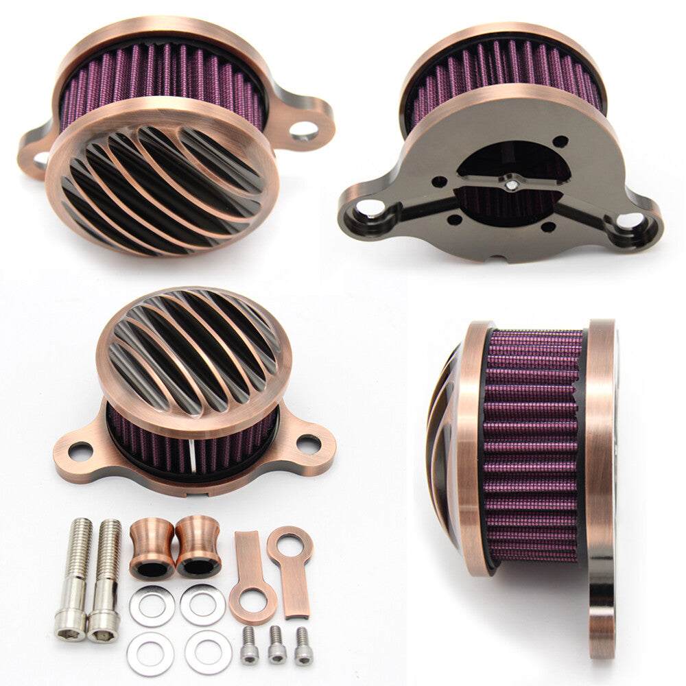 for Harley Davidson Sportster XL883 1200 Ribbed Air Cleaner Kit Intake Filter