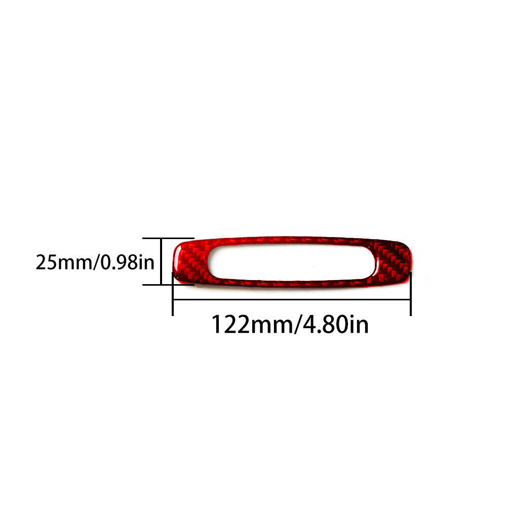 Red Carbon Fiber Sunroof Handle Decorative Trim Cover for Toyota for Camry 2007-2011