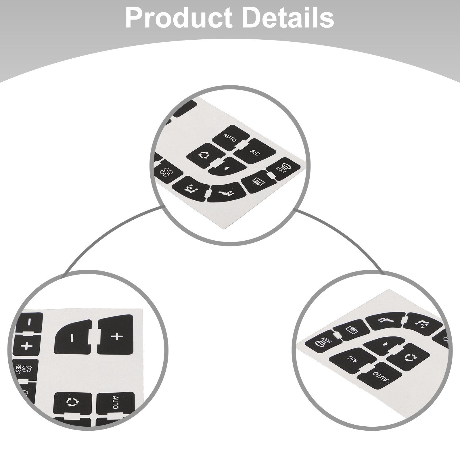 Set of stickers to repair the Clima Buttons for C4 for Grand for Picasso