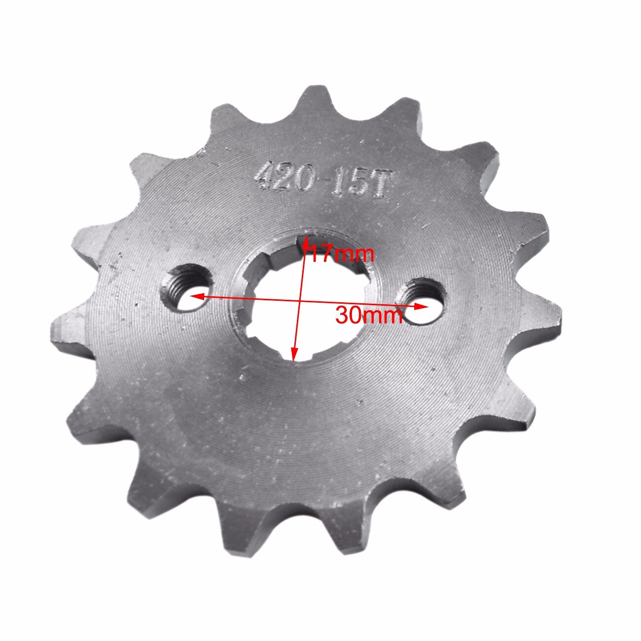 420 chain + 43T front and rear sprockets suitable for off-road bikes, ATVs, go-karts, Apollo 125cc, 150cc...