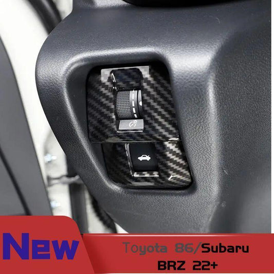 Carbon Fiber ABS Boot Tailgate Switch Cover for Toyota GR86/ for Subaru BRZ 2022-23
