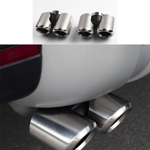 for Land Rover for Defender 2020-23 Exhaust Muffler Rear Tail Tip Pipe Silver Steel