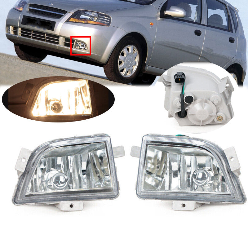 Left Right for Chevrolet Kalos Aveo 2004 2005 2006 2007 Pair Front fog lights