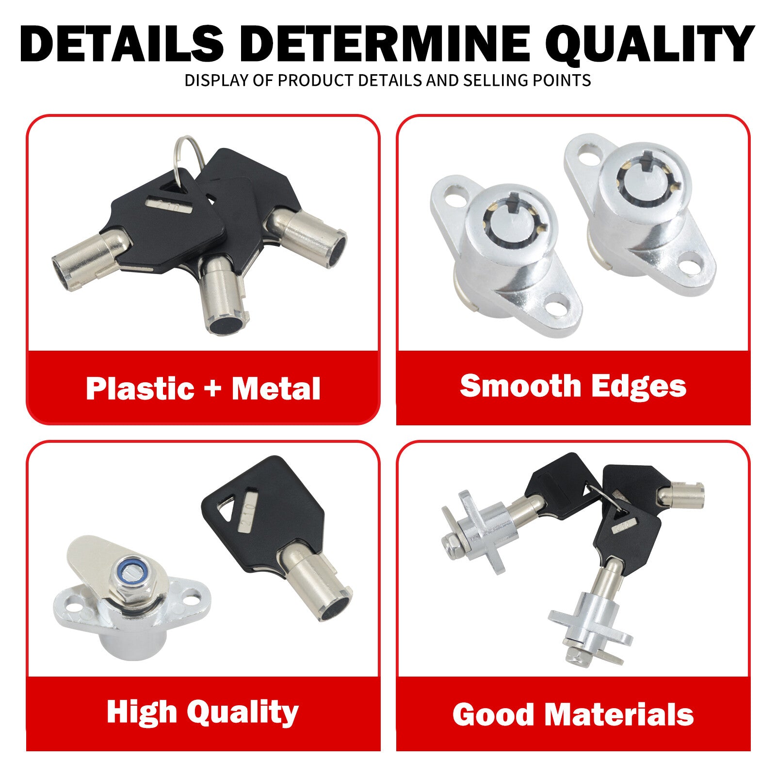 Hard Saddle Bag Saddlebag Lock Set for Harley Touring Street Road Glide 93-2013