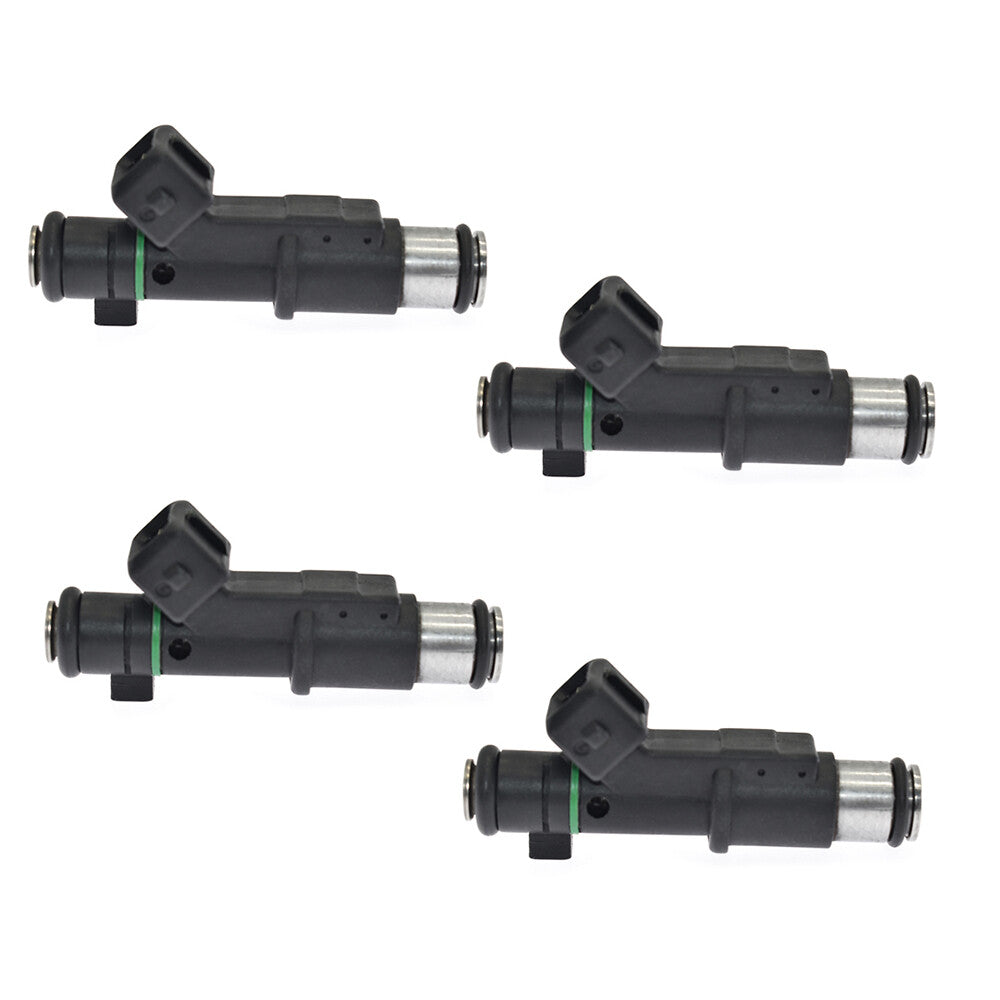 01F005A 4pcs Fuel Injectors for Peugeot for Citroen C4 C5 807 1.6 16V 6FZ Black