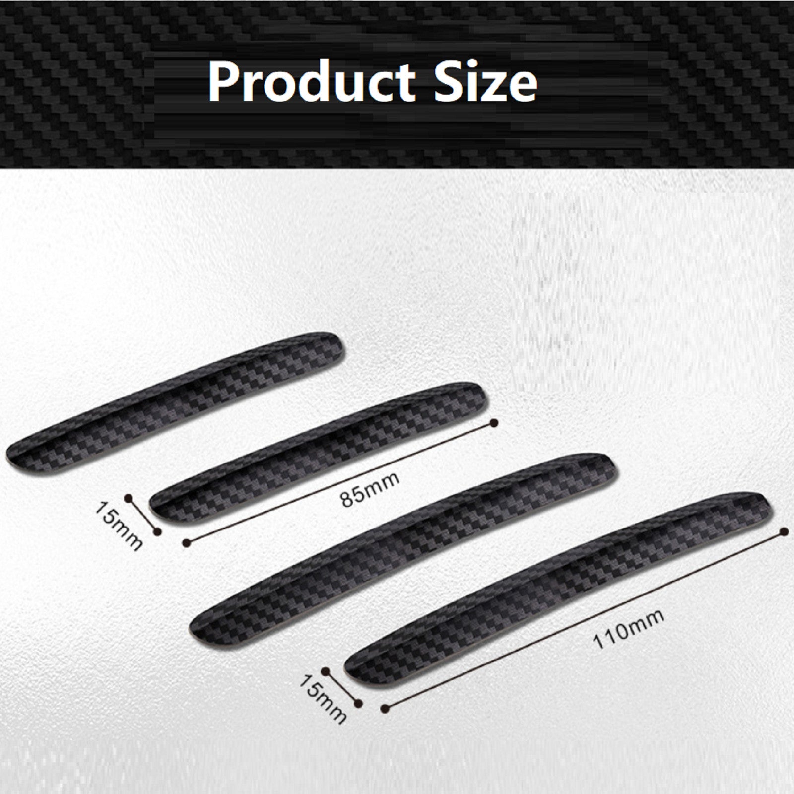 New 4 Pcs Anti-collision Strip Car Door Stickers Lightweight Replacement For Car