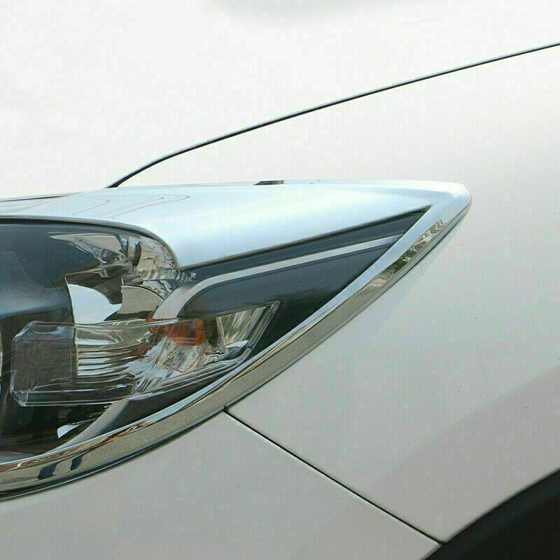 for Mazda CX-5 2012-16 ABS Chrome Front Headlight Lamp Molding Frame Trim Cover