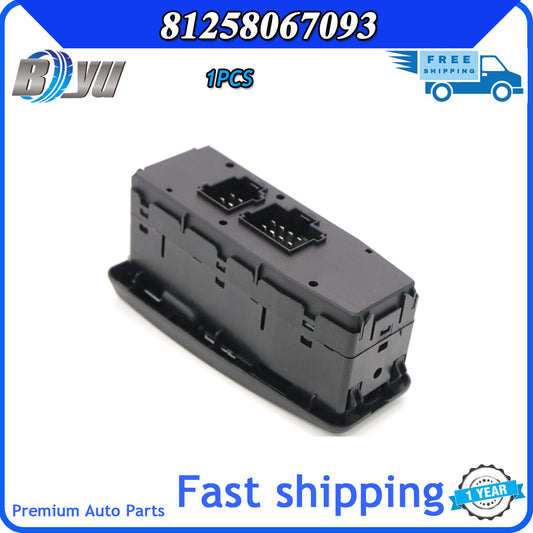 81258067093 Applicable to for MAN trucks, specifically the TGS, TGX, and TGL driver's side power window master lifter.