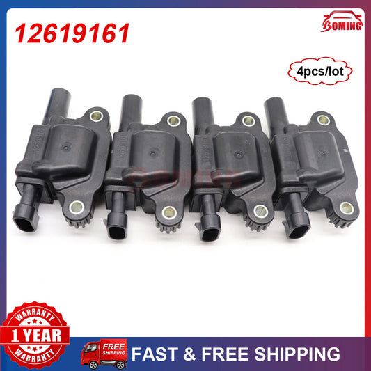 Set of 4pcs Ignition Coils for GMC for Chevy for Sierra Silverado 1500 for Corvette 12619161