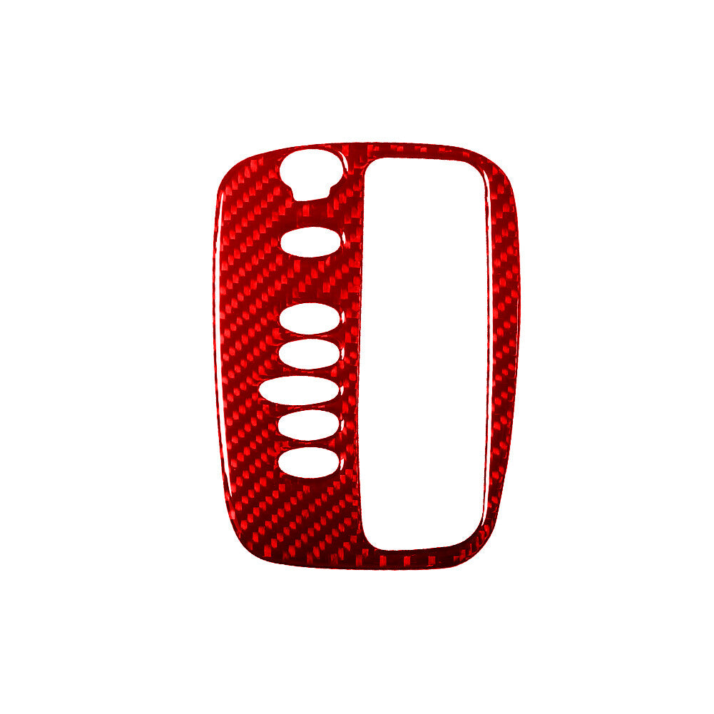 Red Carbon Fiber Center Console Gear Shift Panel Trim for Toyota Celica 2001-05