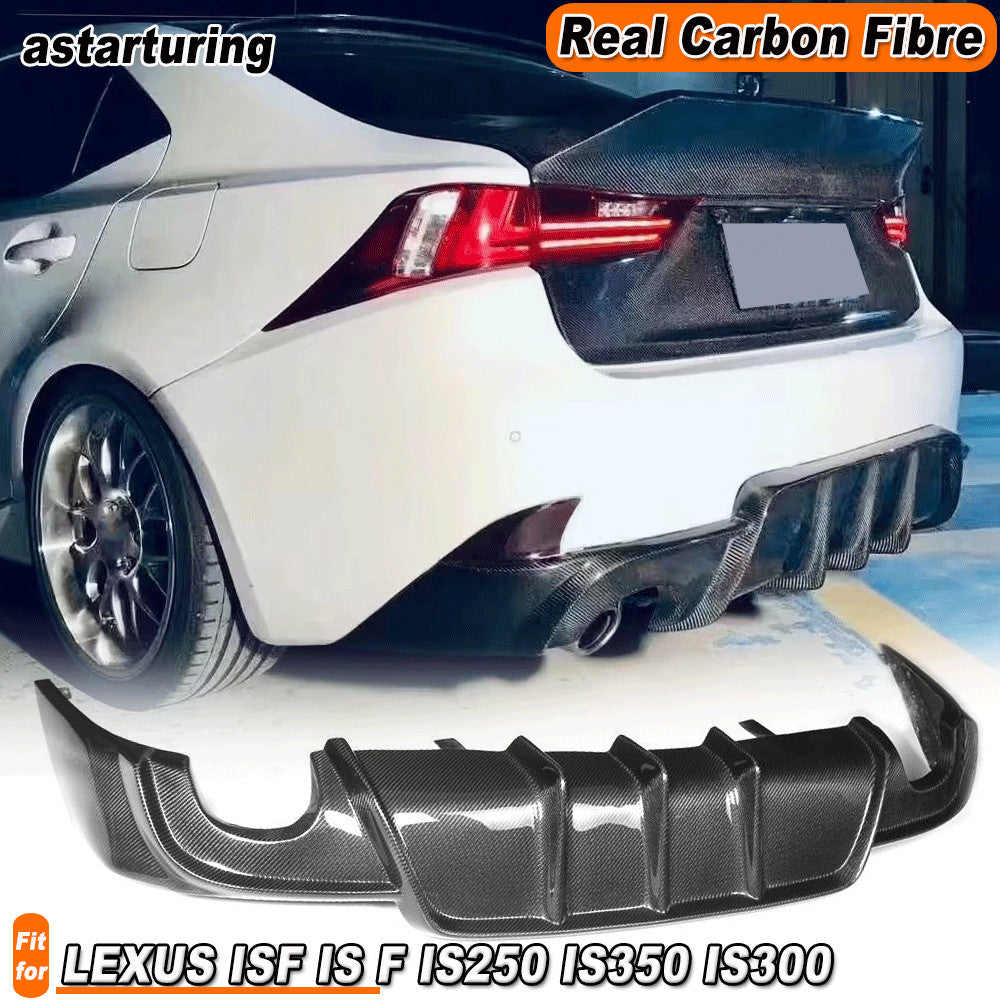 REAL Carbon Rear Bumper Diffuser for LEXUS IS F IS250 IS350 IS300 Sedan 2013-16