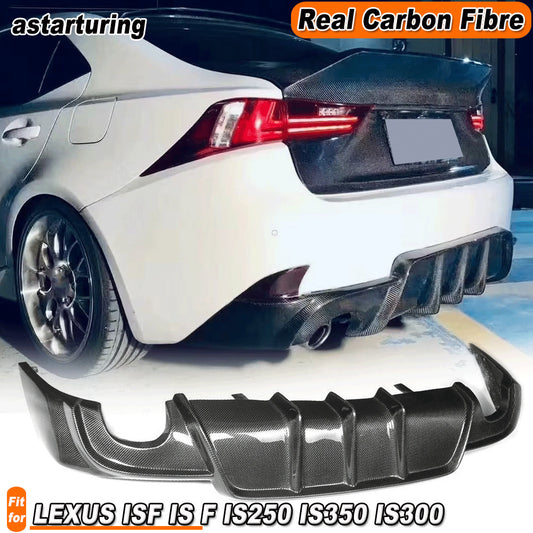 REAL Carbon Rear Bumper Diffuser for LEXUS IS F IS250 IS350 IS300 Sedan 2013-16