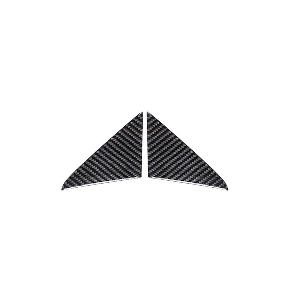 2Pcs Carbon Fiber Front Door Pilar Cover Trim for Chrysler 200 2015-2017