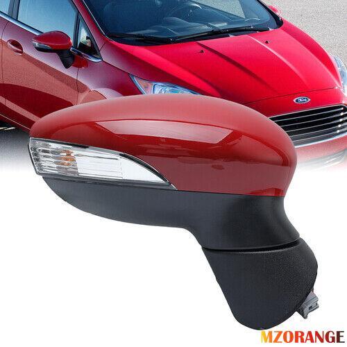 F¨¹r for Ford Fiesta MK7 08-12 Rechts Au?enspiegel Beheizbar Manuell Spiegelglas Rot