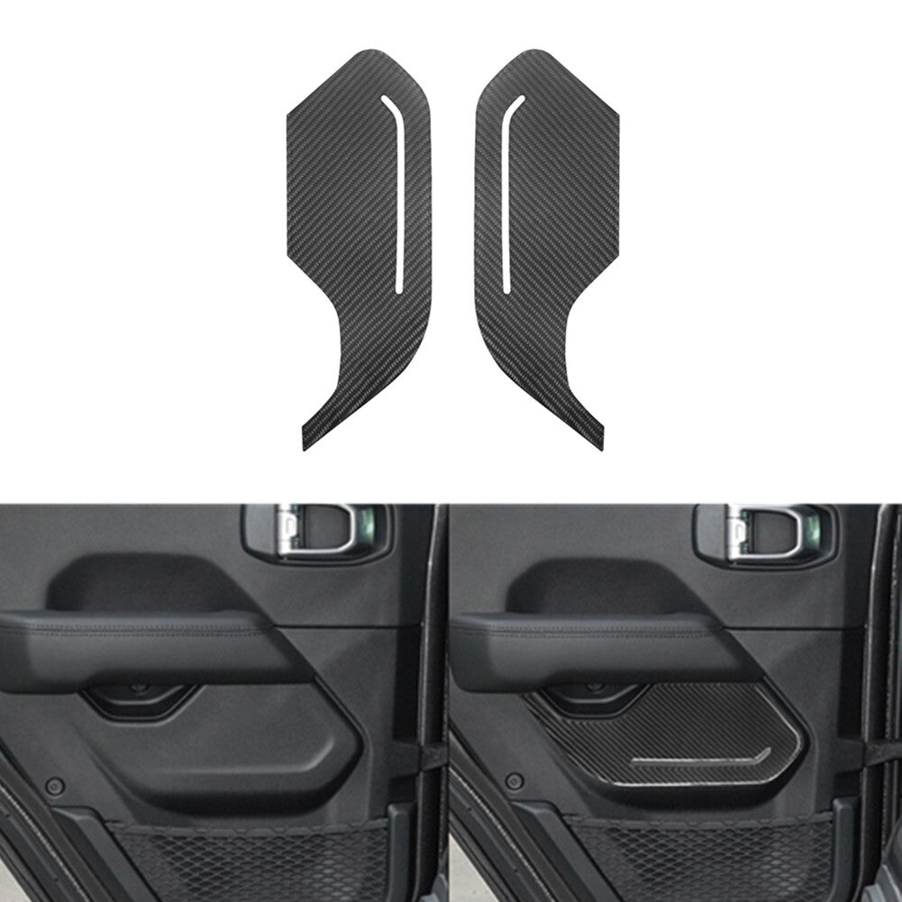 Carbon Fiber Rear Door Panel Cover for Jeep for Wrangler Jl 2018+ Gladiator 2020+