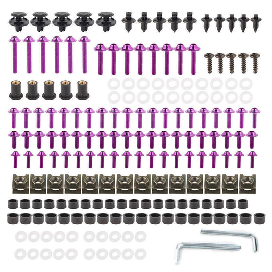 Universal Motorcycle Fairing Bolts Kit Fastener Clips Screw for Honda / for Suzuki