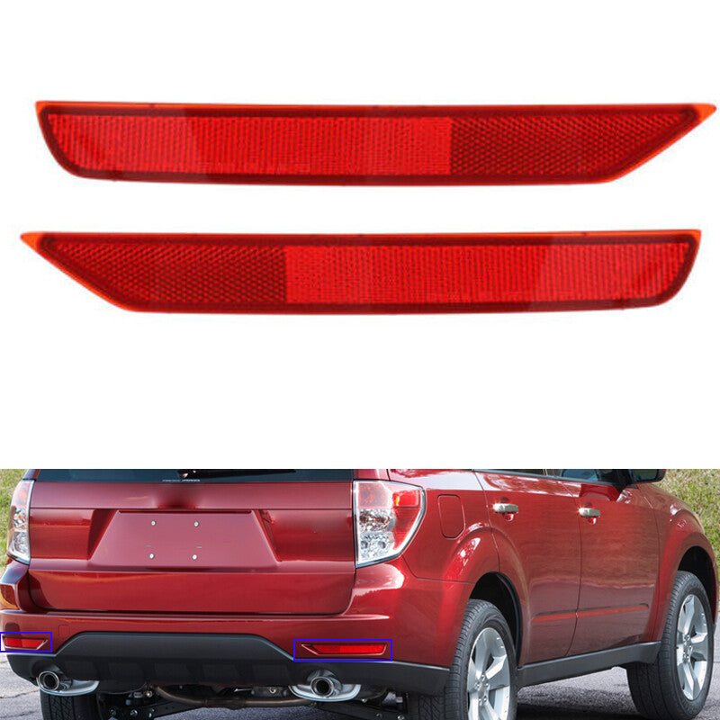 Pair Rear bumper reflector Lamp for Subaru Forester 2009-2018